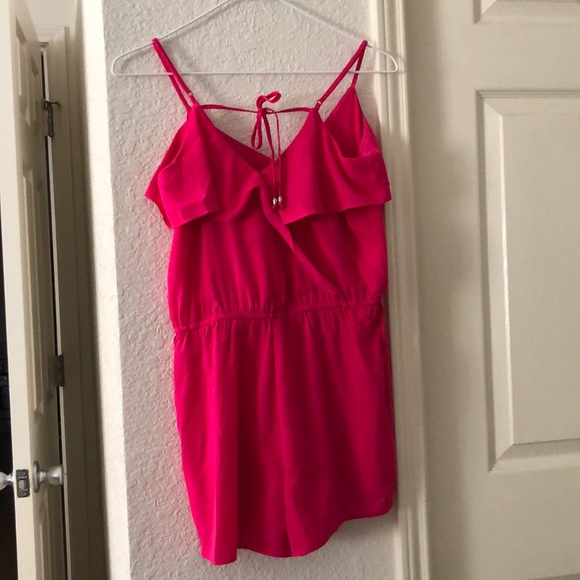 Hot Pink Romper - Picture 2 of 2